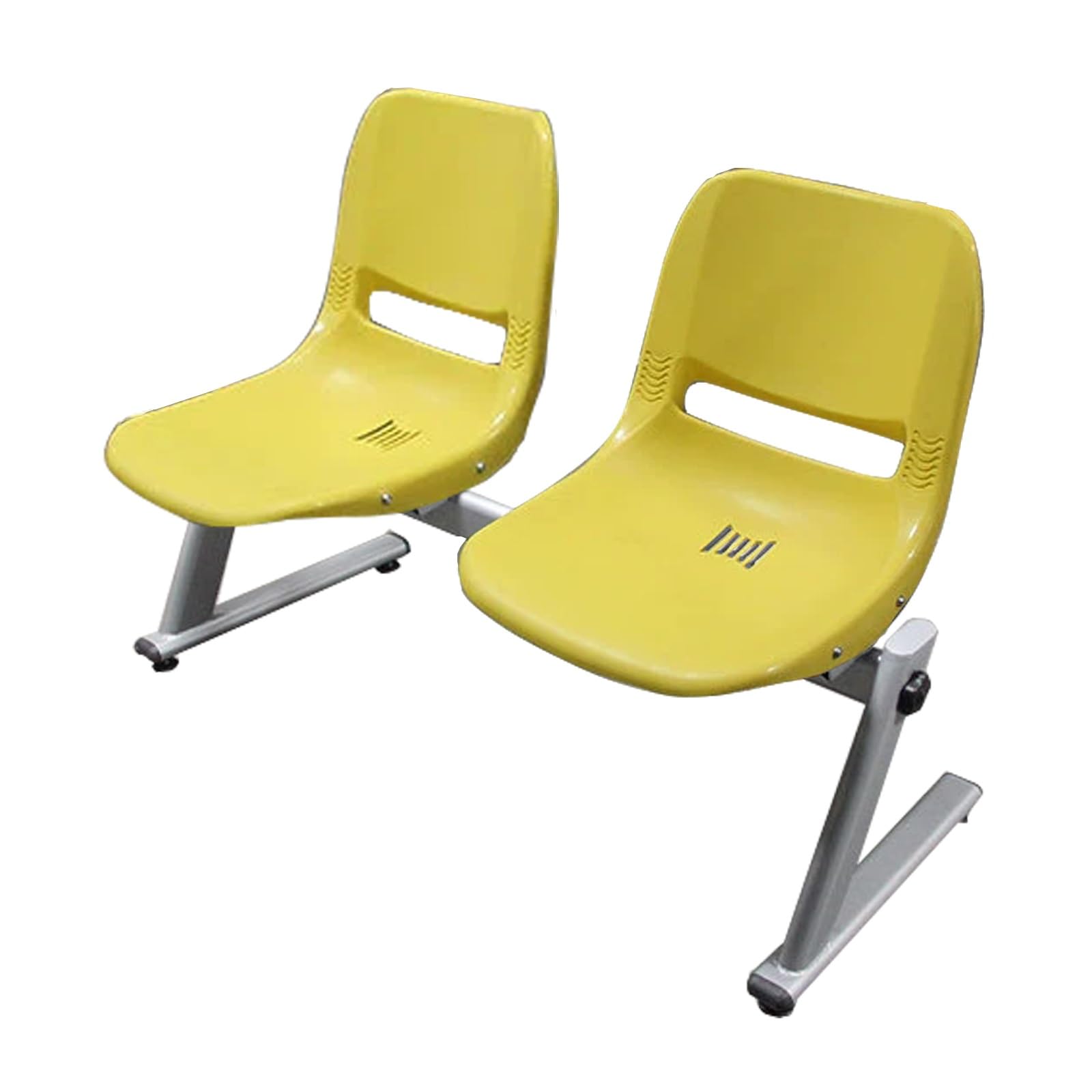 HCZKIUJY Modern Reception Chair for Waiting Room, Hospital, Salon & Conference Room - Stylish, Comfortable Bench Seating Solution for Any Space (Amarillo 116cm/46)