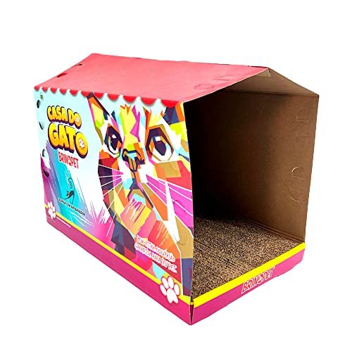 Casinha Para Gatos Com Arranhador