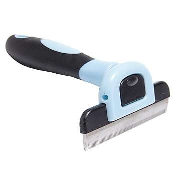 Monysun Pet Grooming Brush, De-Shedding Tool for Dogs and Cats, Effectively Reduces Pet Hair Loss by Up to 95%