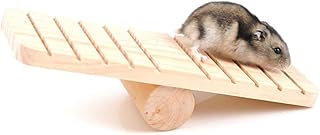 Balacoo Brinquedos Para Porquinhos Da Índia Hamster Brinquedos Para Mastigar Pequeno Animal De Estimação Gangorra Hamster Gangorra Hamster Brinquedos Para Mastigar Madeira