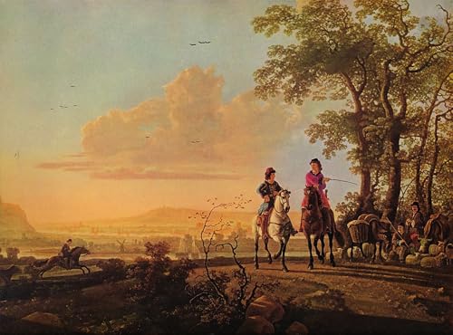 Cuadro de lienzo de Aelbert Cuyp que transforma y embellece tu salón u oficina de 60x90cm