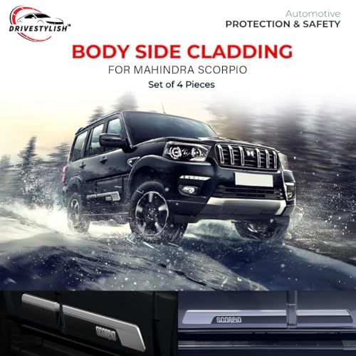 Image of Car Door Body Side Beading /Molding /Cladding for Mahindra Scorpio Classic Set of 04
