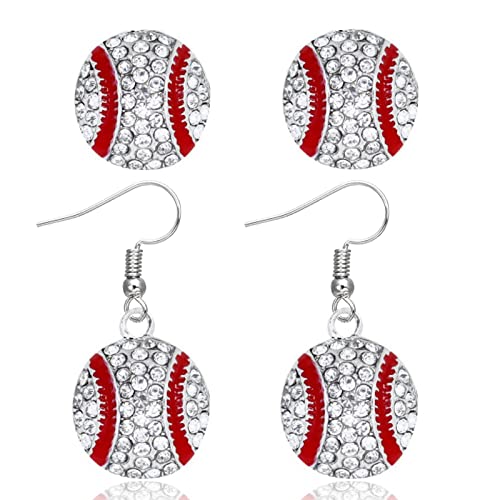 Baseball Earrings for Women Sports Drop Dangle Earrings Baseball Stud Earring for Sport Lover Jewelry Gifts