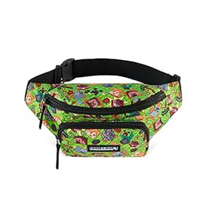 Minecraft Bum Bag for Kids, Boys Waist Bag
