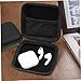 DIYEAH 2pcs Earphone Bag Travel Electronics Case Mesh Pocket Material Storage Pouch for Headphones Carrying Bag for Power Bank