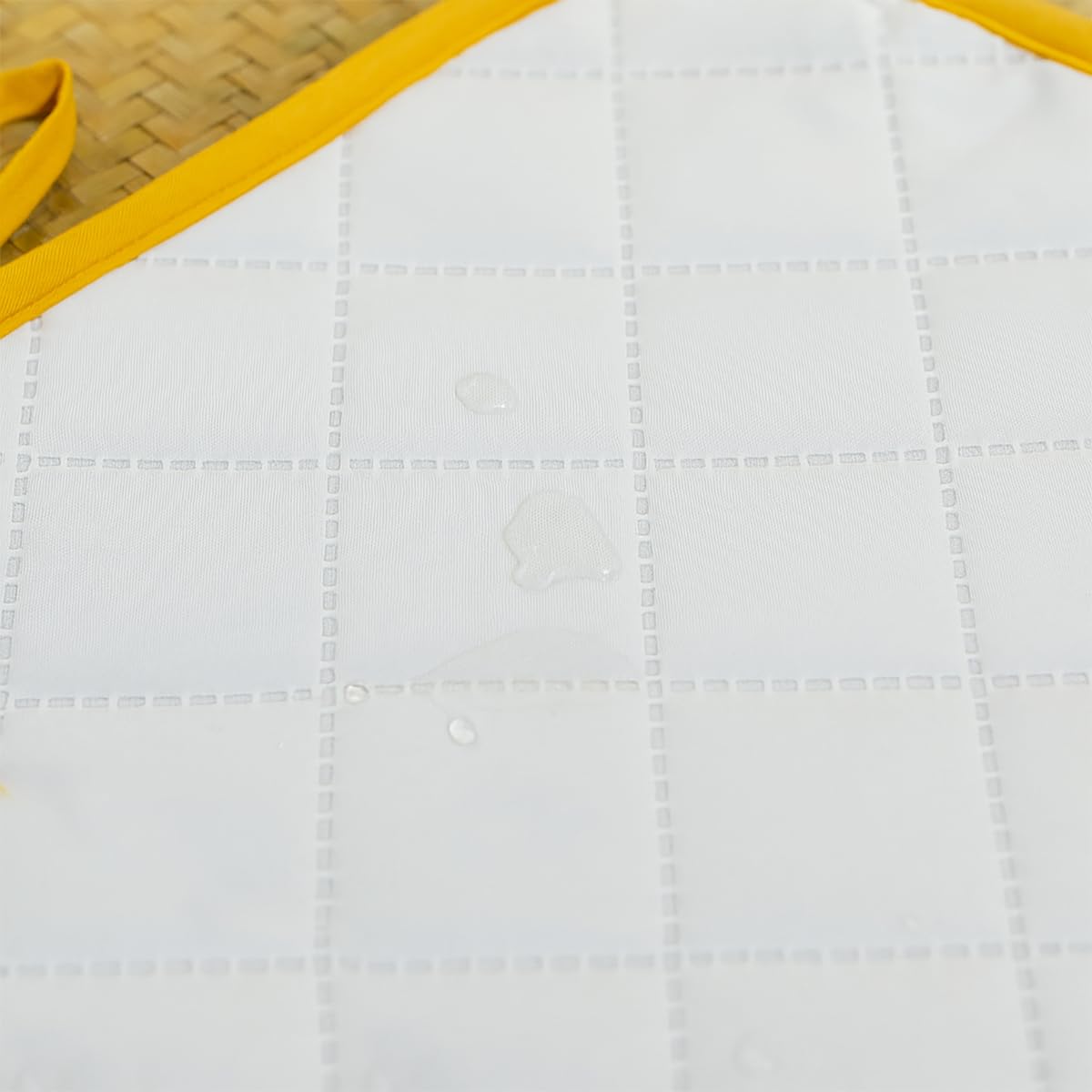 PAPATE – Alfombra para cambiar pañales de algodón orgánico, colchón para pañales de viaje, cambiador de bebé, cambiador para niños pequeños, alfombra impermeable, plegable impermeable. (Honey)