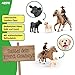 SCHLEICH Farm World | Westernreiten 42578 | Bauernhof Set mit Cowboy, Pferd, Kuh und Hund sowie Zaumzeug & Sattel | Western Rodeo Zubehör | Bauernhof Spielzeug ab 3 Jahre Set aus 6 Teilen