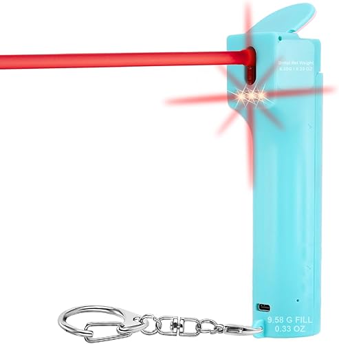 Miniatura 10 de Juego de alarma personal de autodefensa 3 en 1 para mujer, botella de gel de pimienta con sirena de 130 dB y luces estroboscópicas, tinte de marcado