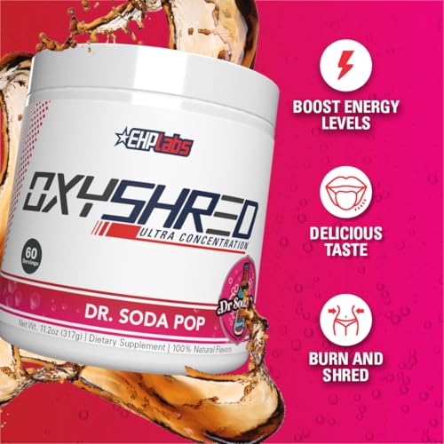 image for EHP Labs OxyShred Thermogenic Fat Burner - Pre-Workout Powder with L-G
