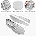 Women's Canvas Slip on Sneakers Casual Slip on Walking Shoes Womens Tennis Shoes Flat Dress Shoes Non Slip Work Shoes(Grey.us10)