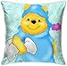 Bxad Housse de coussin Winnie l'ourson Taie d'oreiller pour canapé lit chaise décoration intérieure