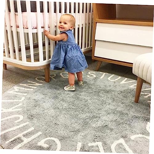 ibasenice Ronde Tapijt Ronde Kids Tapijt Baby Vloermatten Voor Kruipen Vloerkleed Keuken Tapijten Kinderbox Mat Activiteit Mat Pasgeboren Kinderen Spelen Tapijt Ronde Kruipen Tapijt - Afbeelding 5