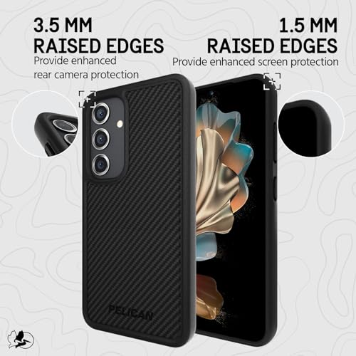 Pelican Protector - Samsung Galaxy S24 Case [6.2"] [16ft MIL-STD Drop Protection] [Wireless Charging] Phone Case for Samsung Galaxy S24 - Slim, Rugged Cover with Anti Scratch Technology - Carbon - image 5