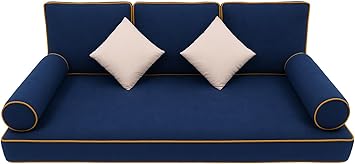 Outdoor Twin Daybed Cushion Set, 8-Piece, 75" x 39" x 6"