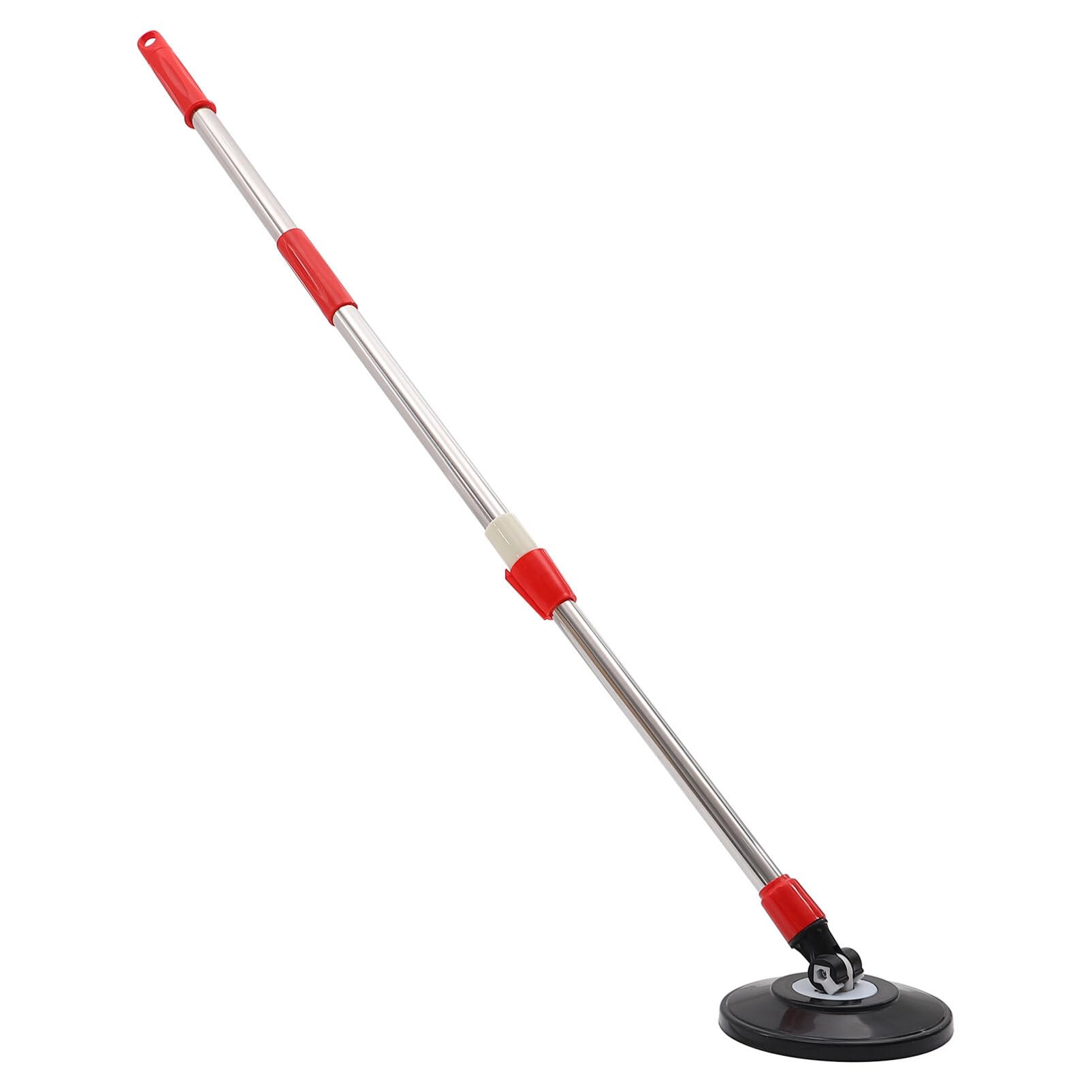 SOLUSTRE Spins Mop Replacement Handle 360 Degree Spins Mop Pole Handle Rotating Telescopic Mop Handle Stick Floor Cleaning Scraper for Household Cleaning Accessories Red