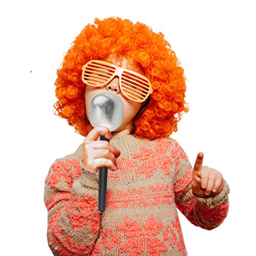 Skeleteen Stage Mic Costume Prop - Rock Star Toy Microphone Party Favor Decorative Props Costume Accessory - 1 Dozen #TOP1