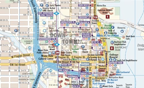 Laminated Miami Map by Borch (English Edition) - Image 4