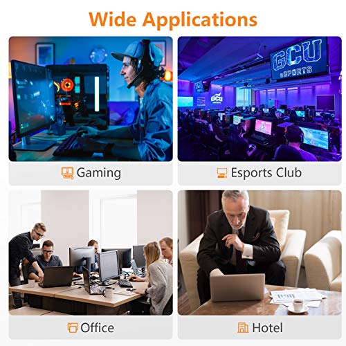 Tesmart Cat 8 Ethernet Cable 16Ft/5M, Rj45 Network Lan Cable High-Speed 40Gbps 2000Mhz, Backwards With Cat7/6/5E, For Home Networks, Pcs, Modems, Routers, Patch Panels, Etc(16Ft/5M)… #TOP6