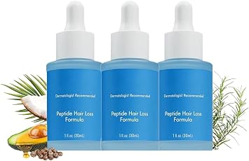Peptonix Hair Growth Serum,Peptonix Hair Serum Hair Growth Oil,Advanced Copper Peptide For Women and Men Promotes Regrowth 3 Pcs