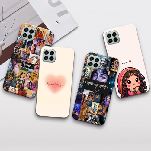 Image of COLORflow Back Cover Compatible with Samsung Galaxy A22 5G | Krishna ji, Radha Krishna, God Customized Back Cover Compatible with Samsung Galaxy A22 5G