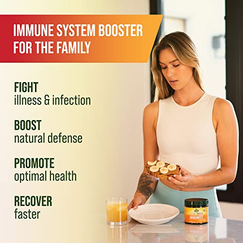 Immune Boost Drink - Organic Immune Support Powder With Vitamin C, Vitamin D3, Zinc, & Turmeric - Natural Immunity Booster For Adults - Vitamin C Powder By Organic Muscle, 20 Servings #TOP4