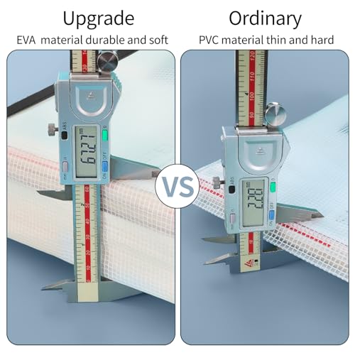 Pacote com 4 pastas de plástico A4, envelopes de poli, pastas de documentos expansíveis com zíper e