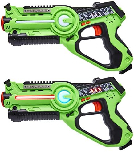 Strike Laser Tag Guns Set - 4 Multi-Player Pack & Deluxe Carry Case - Kids Infrared Blaster Playset
