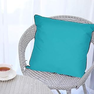 LILENO HOME Poduszka 45 x 45 cm [zestaw 1 szt.]  wodoodporna poszewka na poduszkę Aqua (z wypełnieniem)  poszewka na poduszkę ogrodową lub dekoracyjną  poszewka na poduszkę, do użytku wewnątrz i na zewnątrz