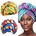 African Exaggerated Headbands Twisted Braid Head Scarf Turban Caps Fashion Ethnic Hairstyle Head Wrap for Women All Ages Hat