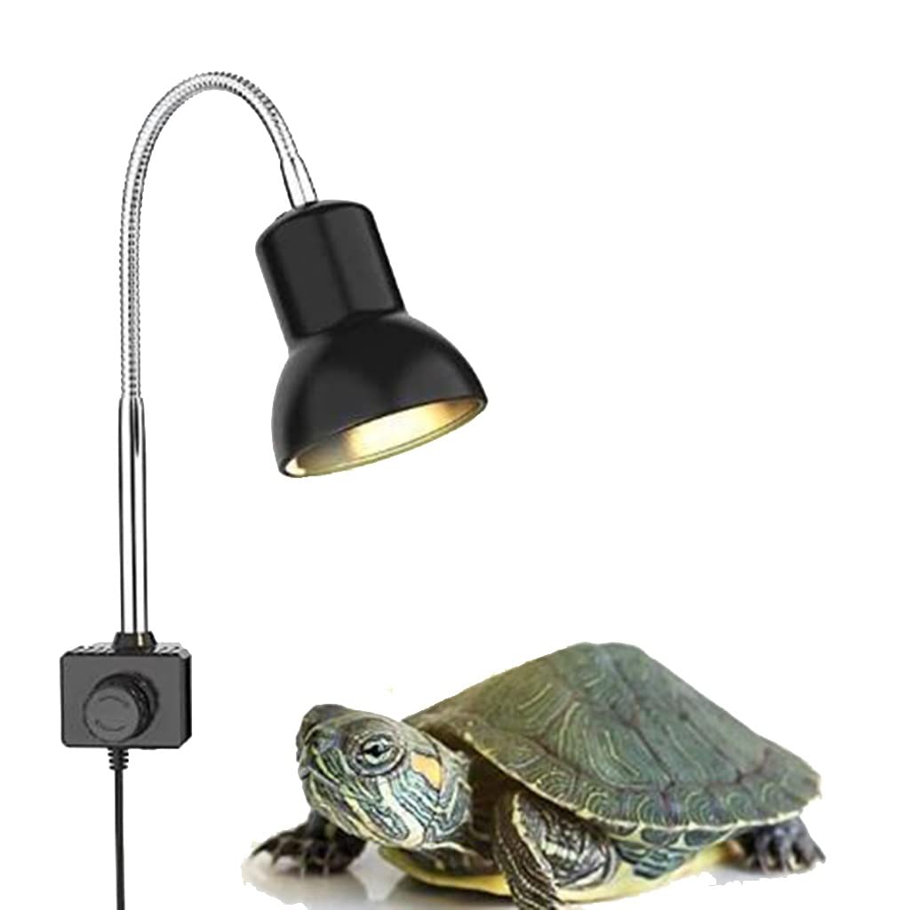 5 Piezas Lámpara de Calor para Reptiles Lámpara de Tortuga, 360 ° Giratorio Lámpara para Tomar el Sol, Lámpara de Calefacción para Mascotas con Soporte Mejorado, para Tortugas, Lagarto