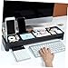 Gadpiparty Home Keyboard Shelf Keyboard Organizer Black Desk Storage Rack Supporting Shelf Space Saving