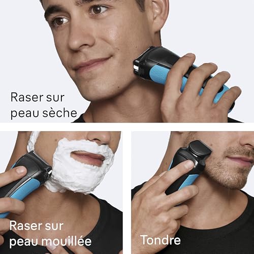 Rasoir Visage Braun 735483 Sans Fil 45min Sec et Mouillé Lames Flexibles - vue 5