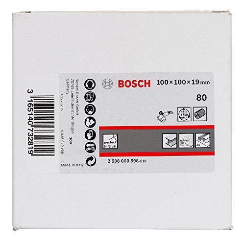 Bosch Professional 2608000598 Lamellenschleifwalze mit Vlies P80, 19, 80, 100 mm