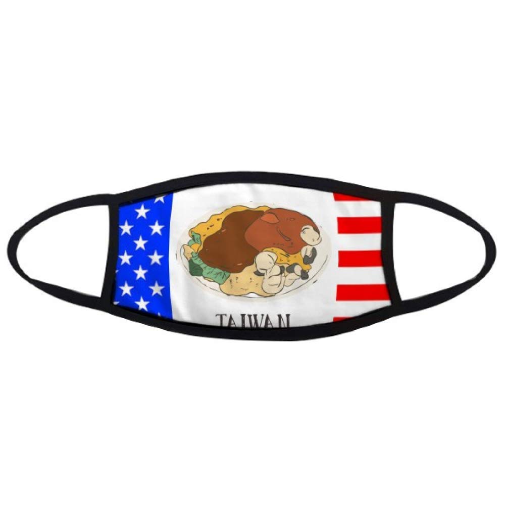 Masque de bouche anti-poussière huîtres de Taïwan art déco étoiles drapeau - 4
