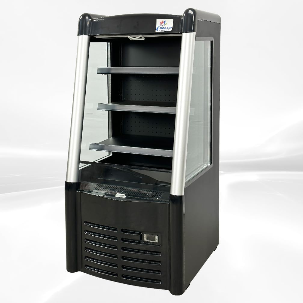 Commercial Refrigerator Open Air Merchandiser Slope 28" Air Curtain Multideck Open Chiller Refrigerated Grab Showcase Merchandiser Coffe Shop NSF Display Cooler -BLF-706