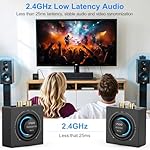 YMOO 2.4GHz Wireless Audio Transmitter and Receiver, 200ft Long Range, 25ms Low Latency Wireless Kit, 48khz HiFi Audio,2.4GHZ Adapter Kit for Speaker/Stereo/Soundbar - Image 5