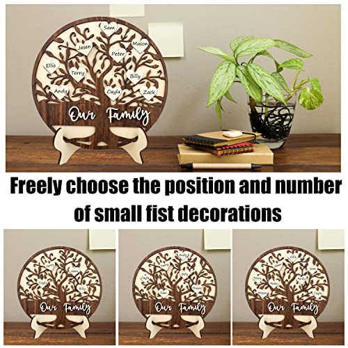 Moyel Family Tree Wall Decor Family Sign Name Plaque Gifts For Mom Grandma Christmas Birthday Gifts Personalized Mother’s Day Gift From Daughter Son Kids House Warming Gifts New Home #TOP4