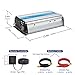 1200W Power Inverter DC12 Volt to AC 120 Volt with 20A Solar Charge Controller and Remote Control & USB Port for RV Truck Solar System