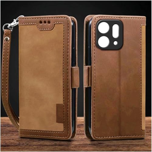 Image of Excelsior Flip Cover for Oppo Reno 14 | Premium PU Leather | 360 Degree Protection (Coffee)