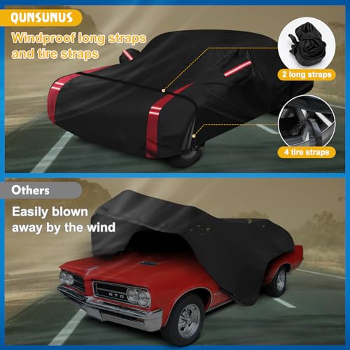 Image of QUNSUNUS Car Cover for Pontiac GTO, Lemans,Tempest 1961-1972 Cotton Lining
