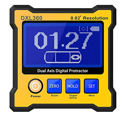 Digital Protractor DXL360S GYRO + GRAVITY 2 in 1 Digital LCD Protractor