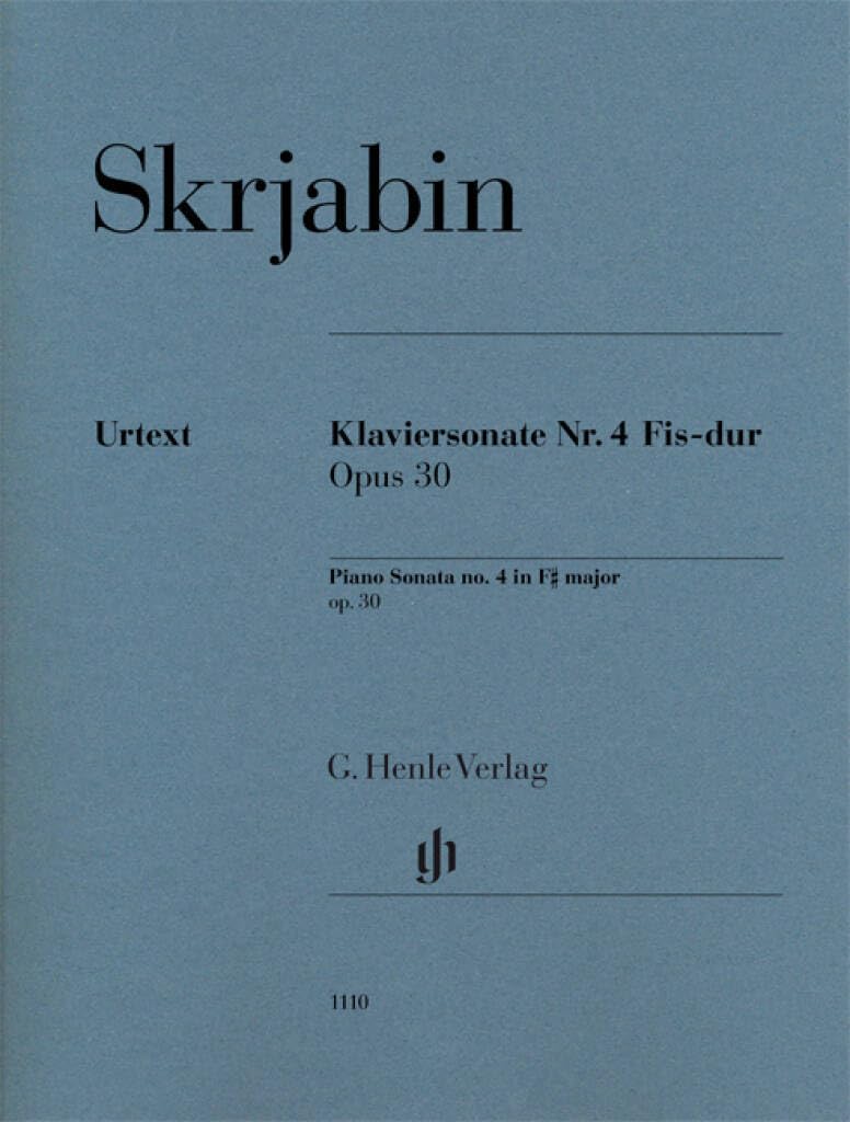 SONATE POUR PIANO N 4 EN FA DIESE MAJEUR OP. 30 (English and German and French Edition)      Sheet music – January 1, 2009