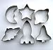 LAWMAN Space ship shuttle rocket saturn moon fondant pastry baking cookie cutter set