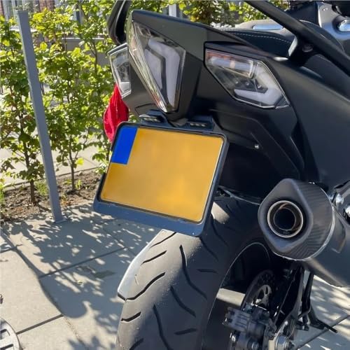 Support de plaque d'immatriculation moto T-Max 530 anti-bavette - 4