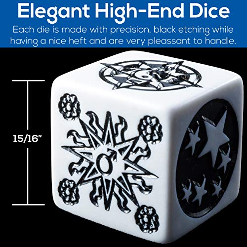 12-Sided Astrological Dice Set 3-Pieces Tarot Constellation Divination D12 Acces
