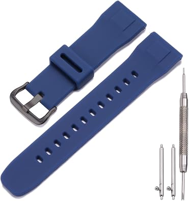 waterproof Silicone watchband Compatible with Casio Protrek PRG650 600 PRW6600 Mens sports Replacement Strap Bracelet 24mm Quick release Watch Strap