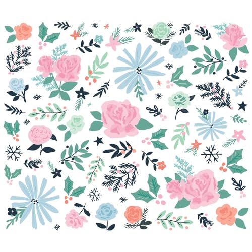 Die-cuts Winter Wonder: elementos de scrapbooking floral con 73 recortes de papel 3