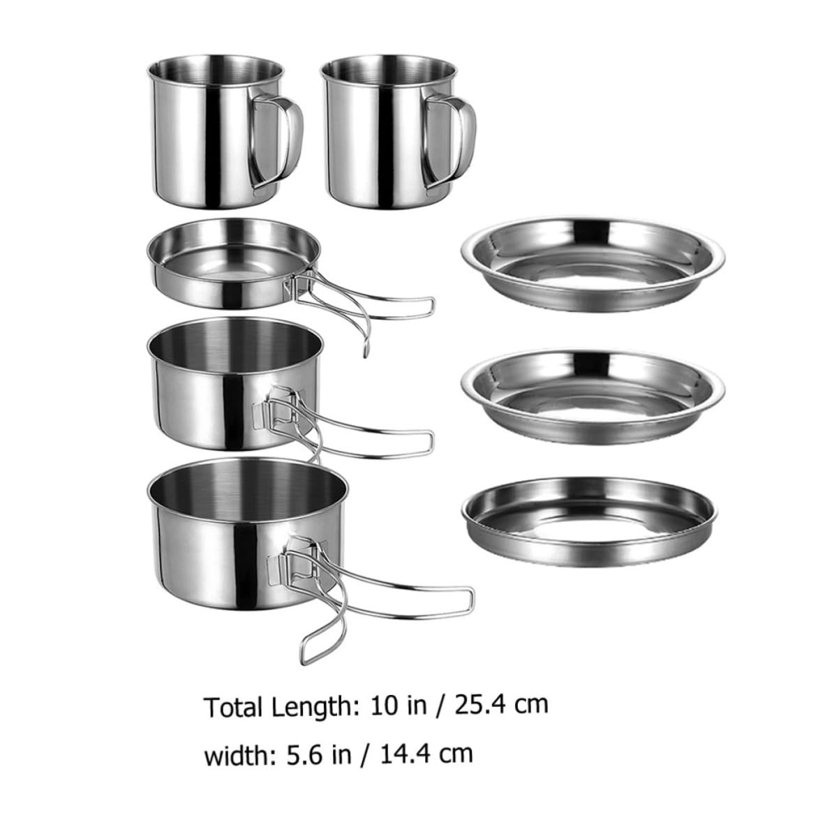 Kit de Utensilios de Cocina de Acero Inoxidable Portátil
