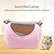 Pet Carrier Breathable Portable Pet Tragetasche Kleine Haustiere Reisetasche Reptile Außentasche für Hamster Gerbil Rat Frettchen und andere Kleintiere(Rosa)