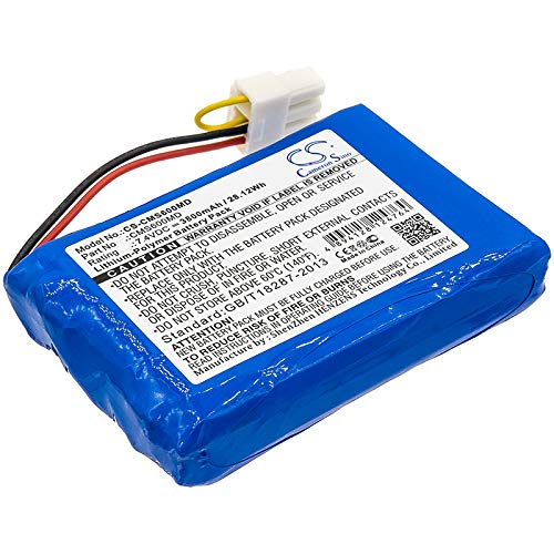 CS-CMS600MD Batería 3800mAh Compatible con [CONTEC] CMS6000, Monitor CMS6000 sustituye 88889457